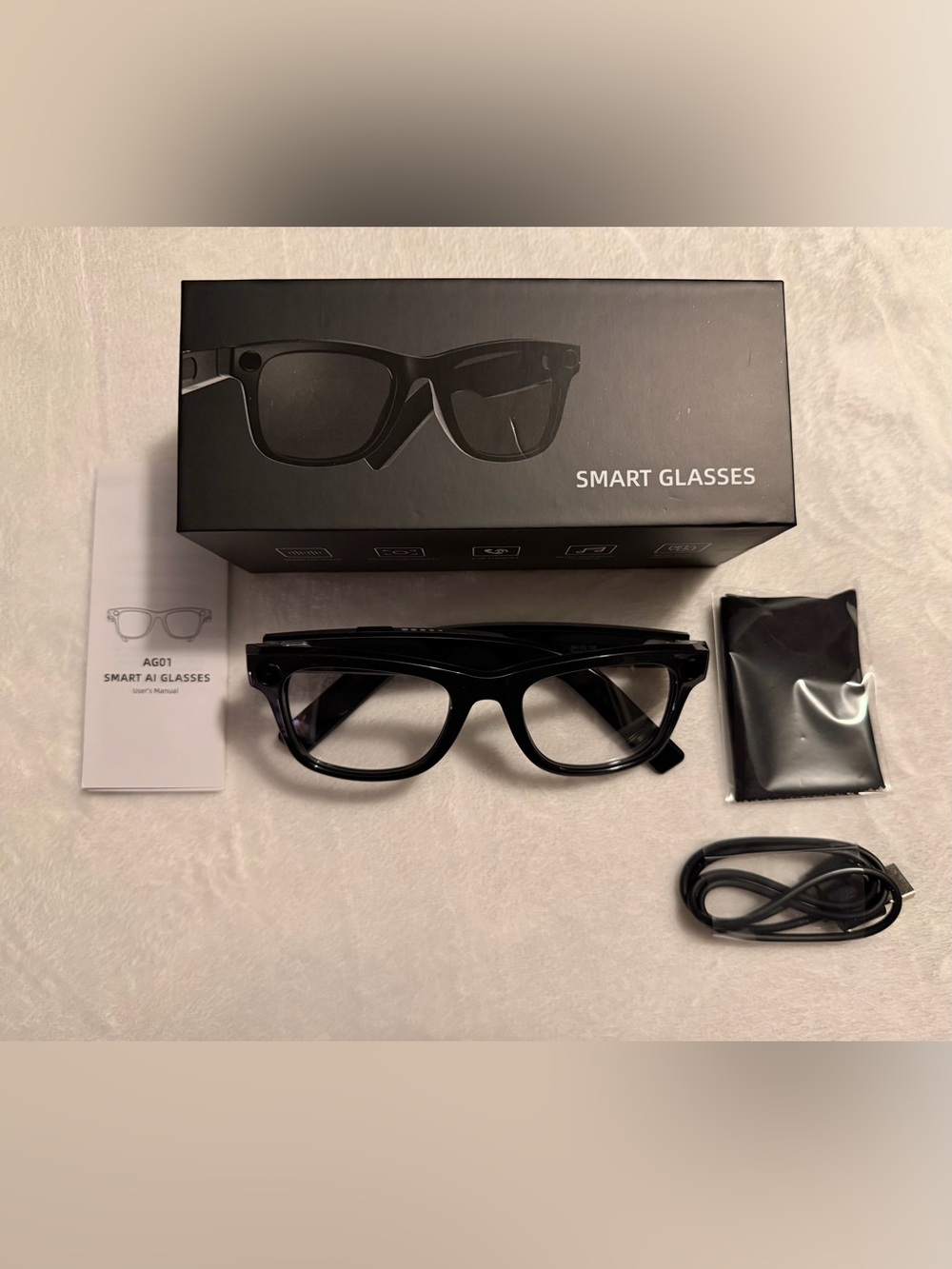 Smart AI Glasses with Camera, Wireless Audio, AI Translate and ChatGPT